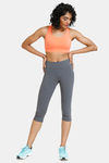 Zelocity All Day 3/4Th Yoga Leggings - Grey Pinstripe — thumbnail 4